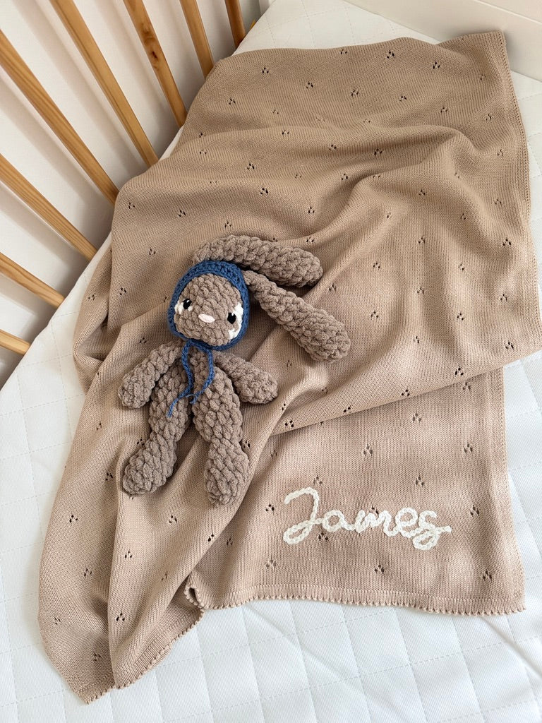 Personalised 100% Cotton Baby Blanket